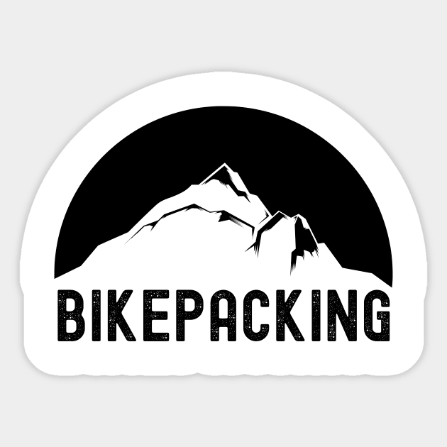 Bikepacking Bike Camping Gift Sticker by Haperus Apparel